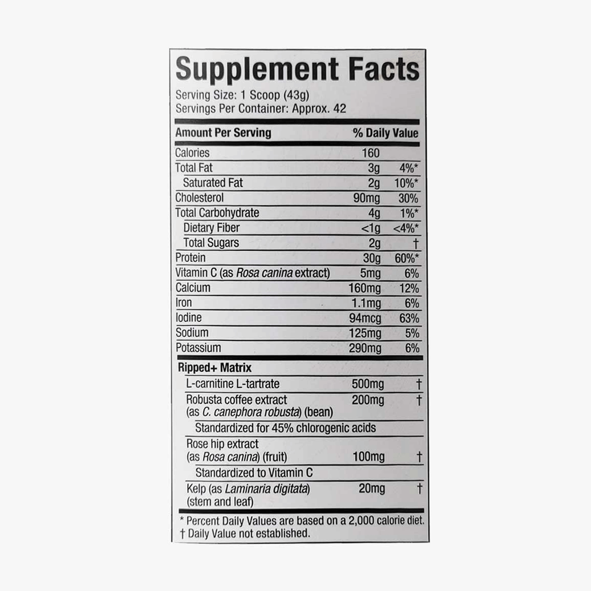 MT Muscle Tech Nitro Tech Ripped USA Manufacturing 4lbs