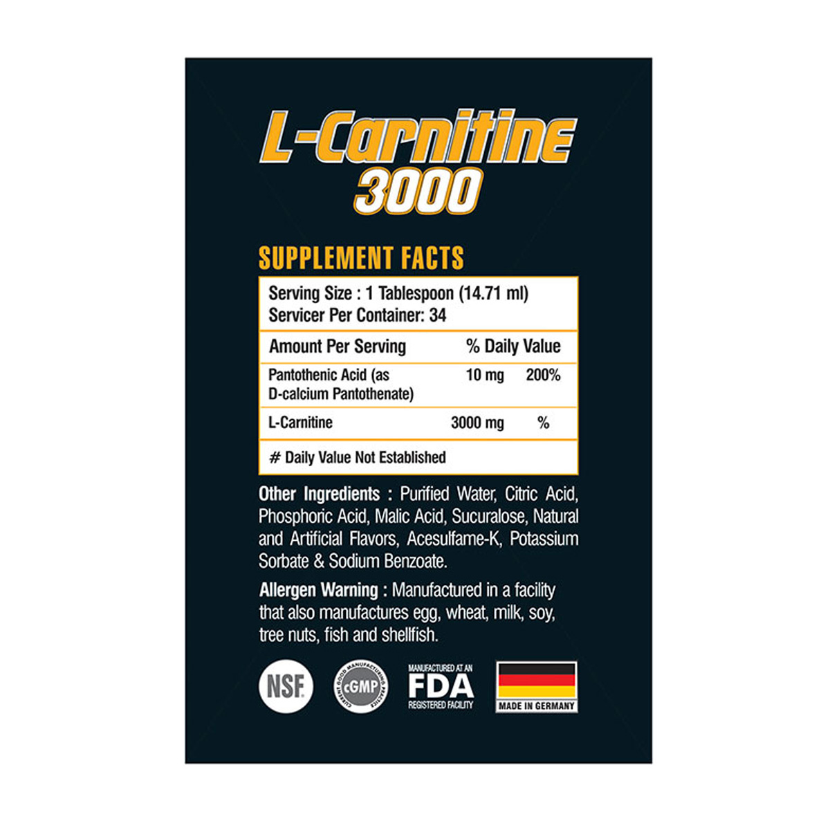 l carnitine for pump Acetyl L-Carnitine – MRM Nutrition main image 0