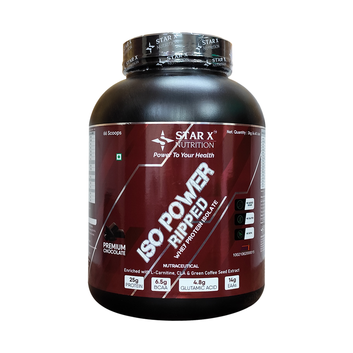 Star X Nutrition Iso Power Ripped Whey Protein Isolate 2kg Star X Nutrition Iso Power Ripped Whey Protein Isolate 2kg